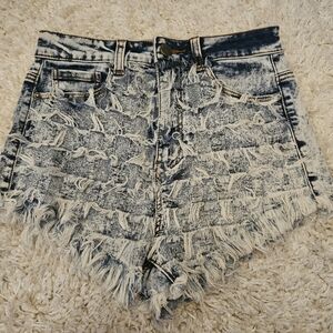 Distressed Denim Women Shorts